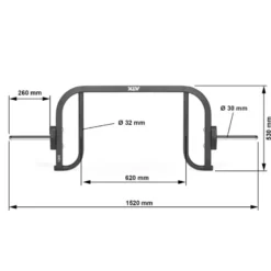 ATX Compact Open Hex Bar 30 mm