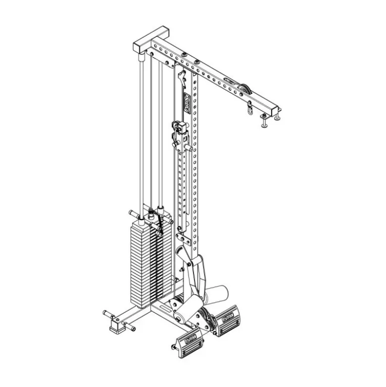 ATX Lat Pulley Option HRX/MPX-780 met 125 kg Gewichtstapel