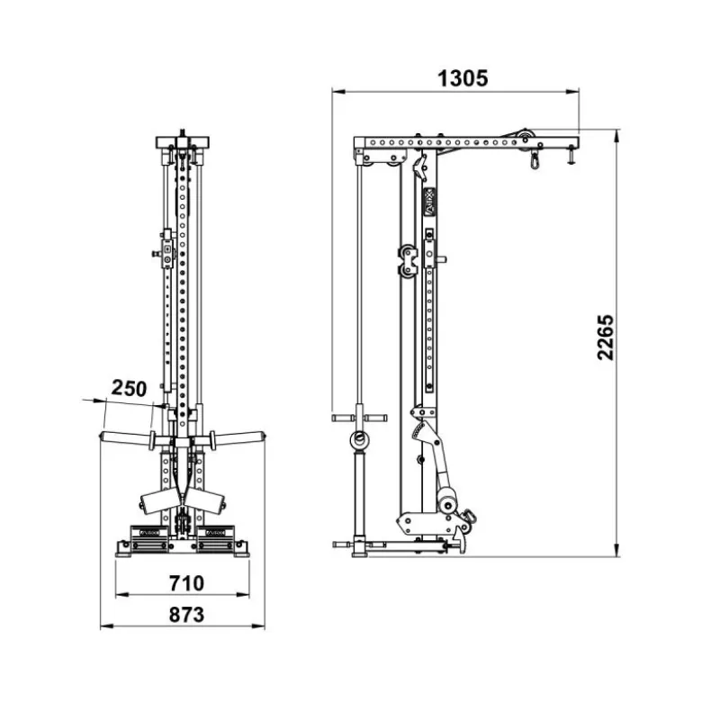ATX Lat Pulley Option HRX/MPX-780 - Plate Loaded