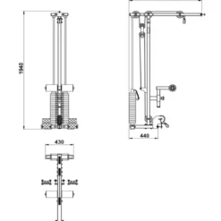 ATX Lat Pulley Option LTO-⁠HR-⁠510 -⁠ 100 kg Gewichtstapel