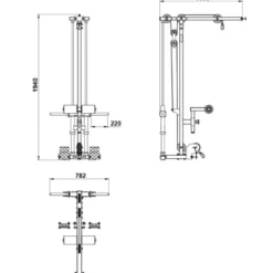 ATX Lat Pulley Option LTO-⁠HR-⁠510 -⁠ Plate Loaded