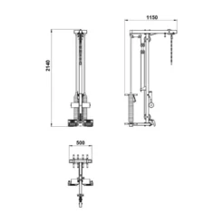 ATX Lat Pulley Option LTO-⁠660 -⁠ 115 kg Gewichtstapel