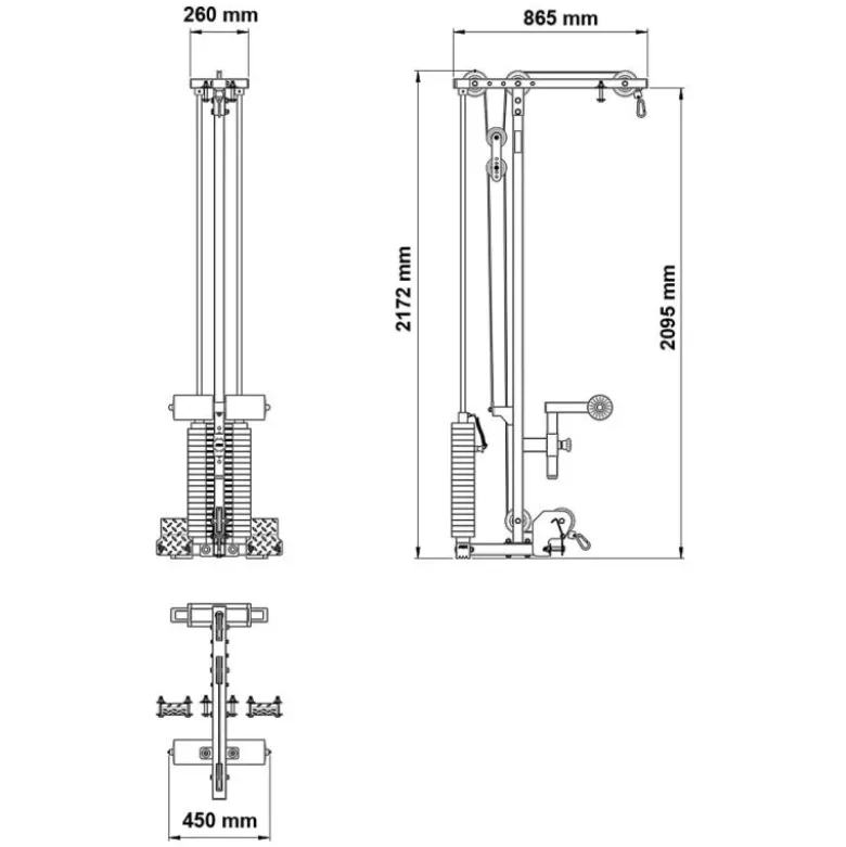 ATX Lat Pulley Option LTO-520 - 100 kg Gewichtstapel