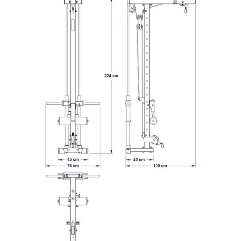 ATX Lat Pulley Option LTO-750 - Plate Loaded