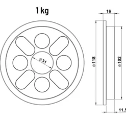 ATX Magneetgewichten