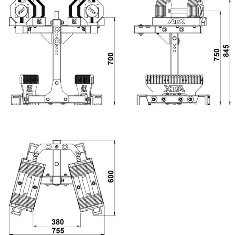 ATX Octa Dumbbell Stand - M