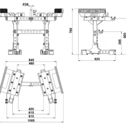 ATX Octa Dumbbell Stand -⁠ XL