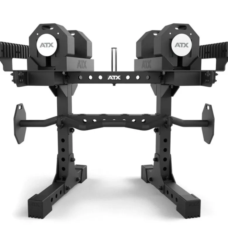 ATX Octa Dumbbells 2 x 36 kg + Curlstang + Opbergrek