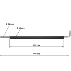 ATX Pin-Pipe Safeties 700 / 70 cm - Staal