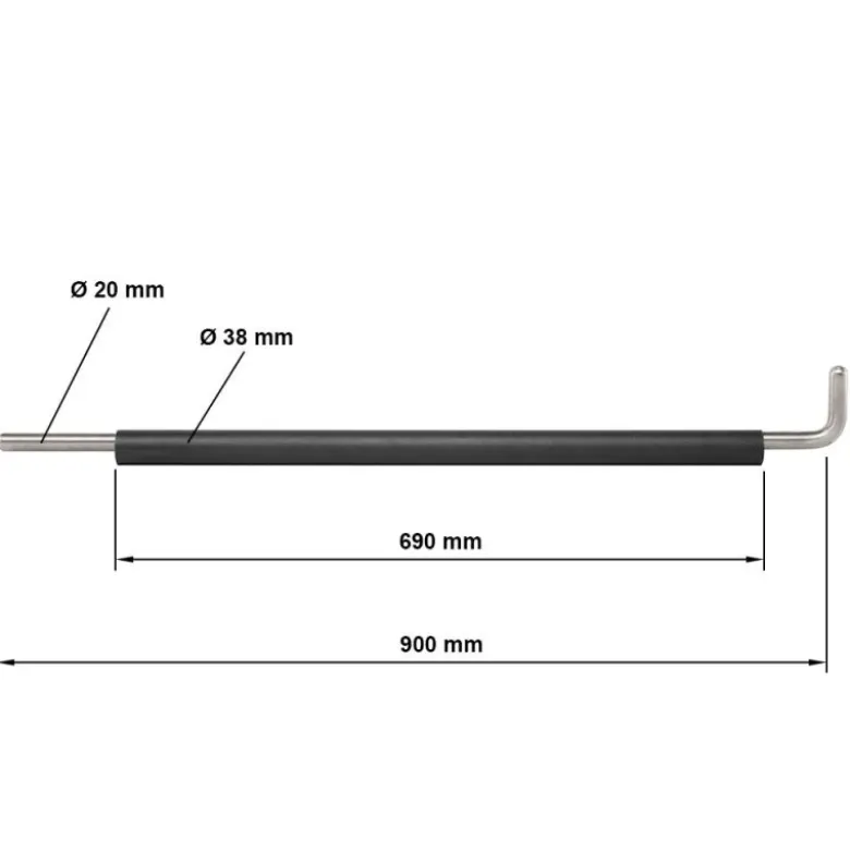 ATX Pin-Pipe Safeties 700 / 70 cm - Staal