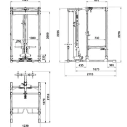 ATX Power Rack PRX-780 2.0 + Lat Pulley