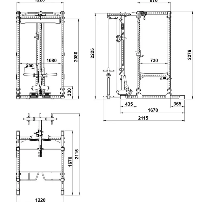 ATX Power Rack PRX-780 2.0 + Lat Pulley