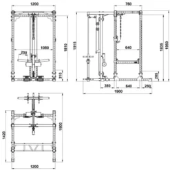 ATX Power Rack PRX-⁠640 + Lat Pulley
