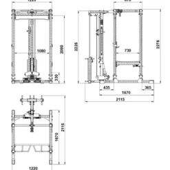 ATX Power Rack PRX-780 2.0 + Lat Pulley met 125 kg gewichtstapel