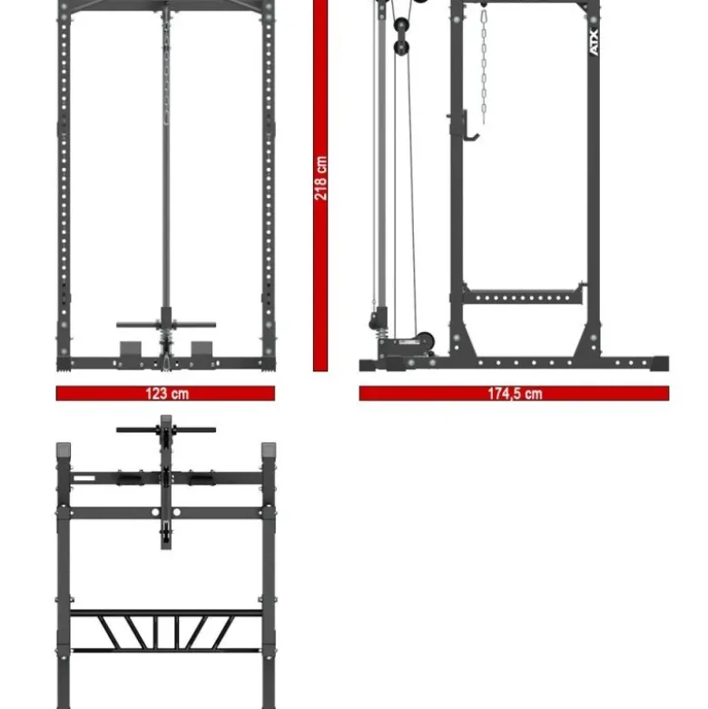 ATX Power Rack PRX-720 + Lat Pulley V1