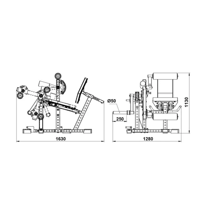 ATX Seated Leg Extension/Leg Curl BCO-680