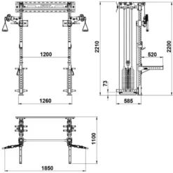 ATX Wall Cable Rack WCR-600
