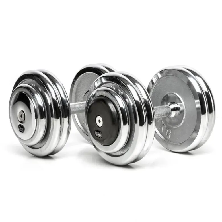CHD Dumbbells Chroom - 2 kg stappen