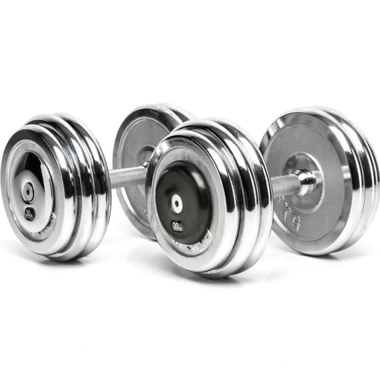 CHD Dumbbells Chroom - 2,5 kg stappen