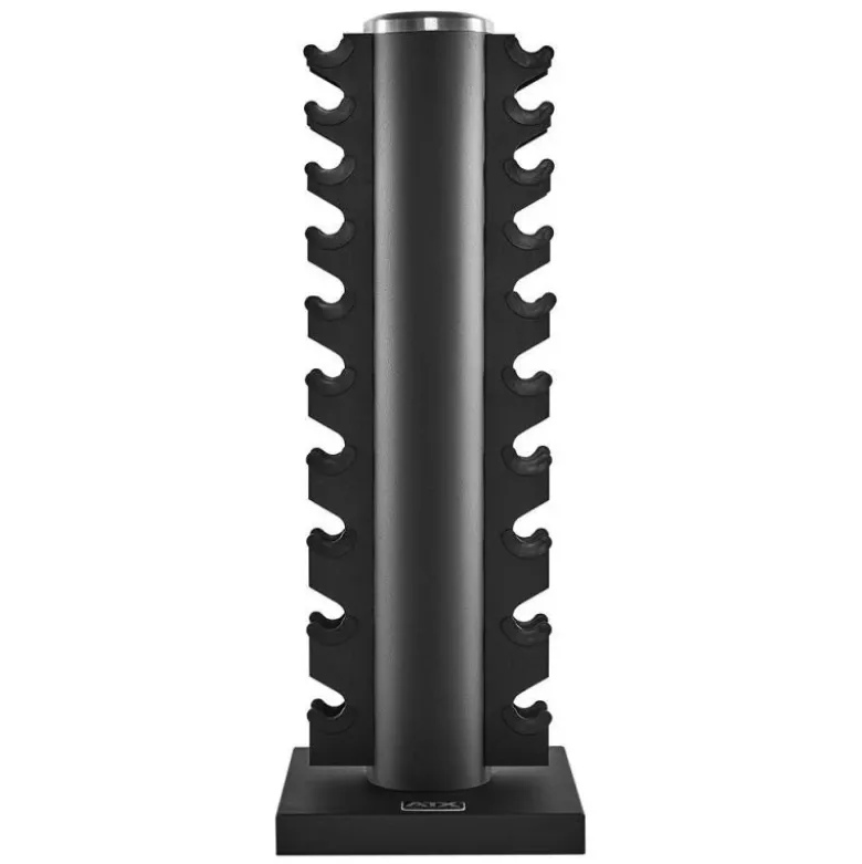 Chromen Dumbbell Set met ATX Opbergtoren