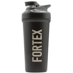 Fortex Stainless Steel 2-⁠in-⁠1 Shaker -⁠ Zwart
