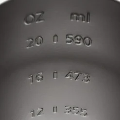 Fortex Stainless Steel 2-⁠in-⁠1 Shaker -⁠ Zwart