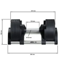 Nuobell Adjustable Dumbbells 2 -⁠ 20 kg