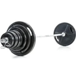 Olympische Halterset 145 kg Rubber-⁠Gripper