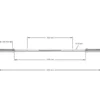 Olympische halterstang 185 cm