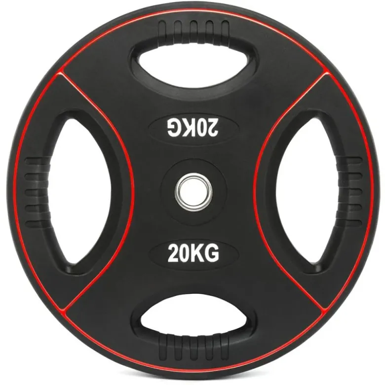 Polyurethaan 4-Grip Halterschijven 30 mm