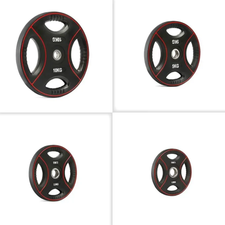 Polyurethaan 4-Grip Halterschijven 30 mm
