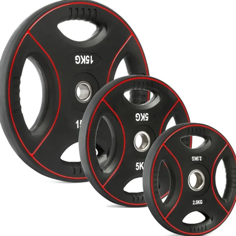 Polyurethaan 4-Grip Halterschijven 30 mm