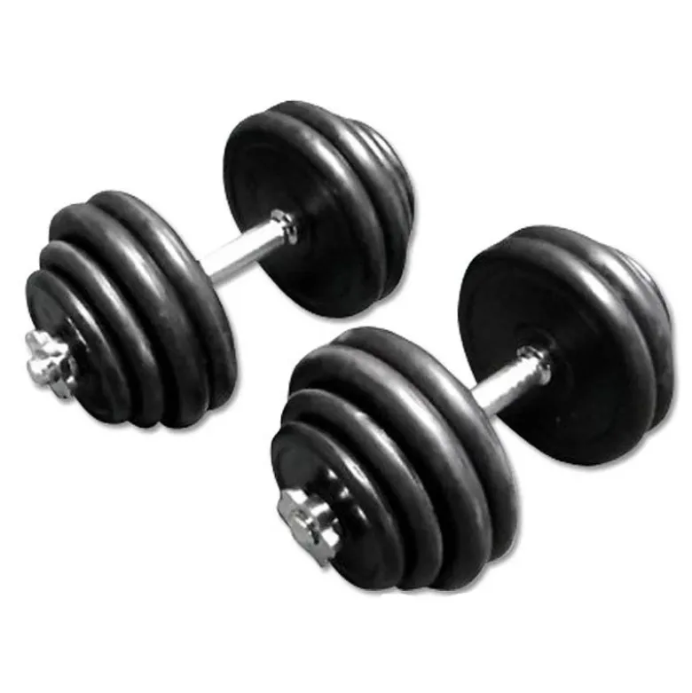 Rubberen Dumbbell Set 2 x 30kg