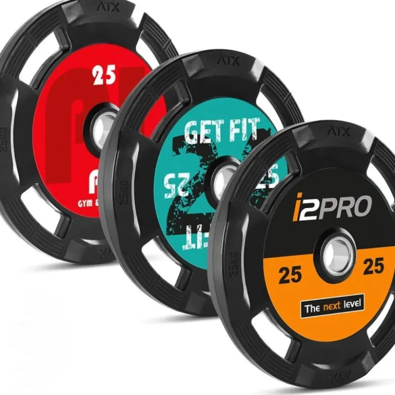 Rubberen 4-Grip Halterschijven - Eigen Logo