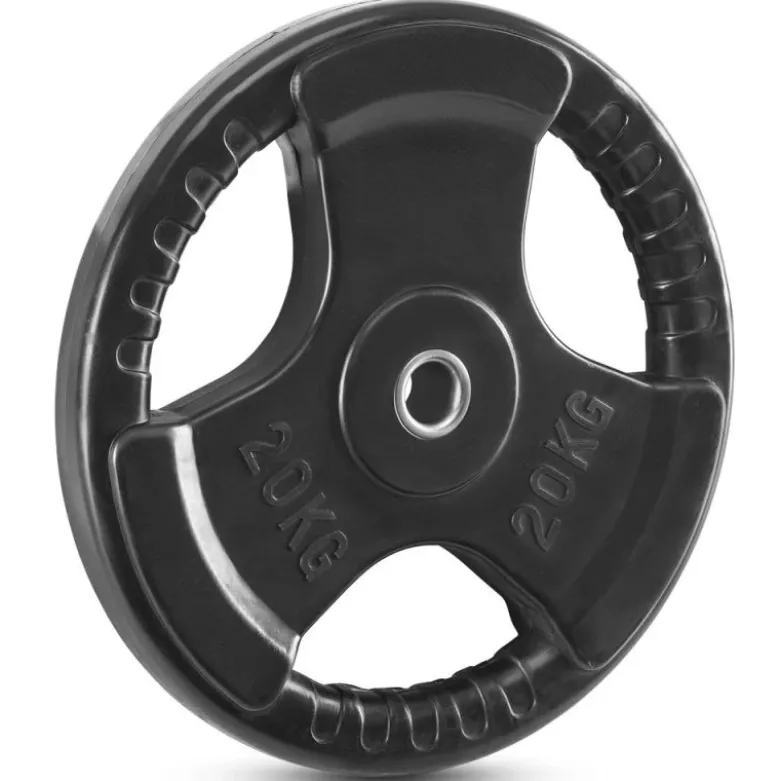 Rubberen standaard grip halterschijven