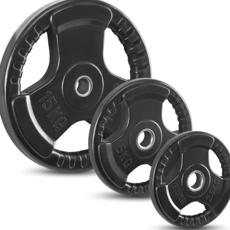 Rubberen standaard grip halterschijven