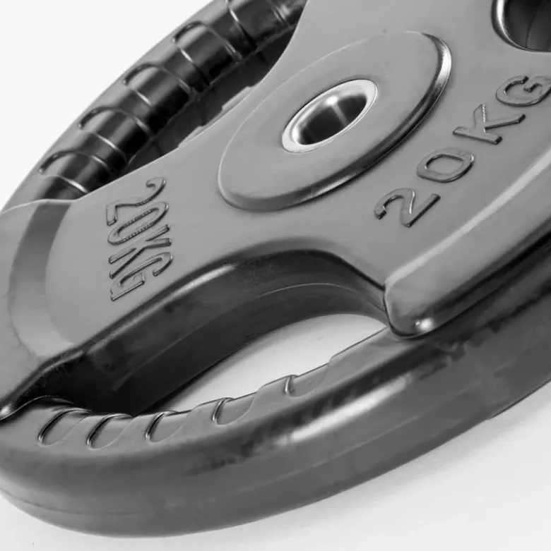 Rubberen standaard grip halterschijven
