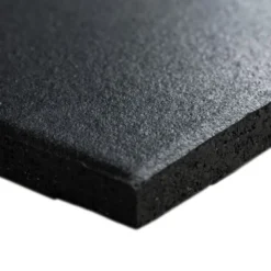 Rubbertegel 100 x 100 x 2 cm -⁠ CleanFit -⁠ Zwart