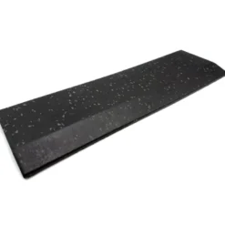 Rubbertegel 100 x 100 x 2 cm - CleanFit - Zwart/grijs