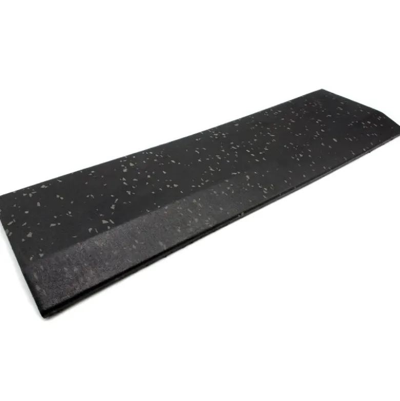 Rubbertegel 100 x 100 x 2 cm - CleanFit - Zwart/grijs