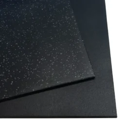 Rubbertegel 100 x 100 x 2 cm - CleanFit - Zwart/grijs