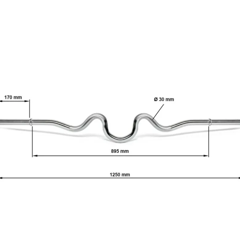 Standaard super curlstang 125 cm